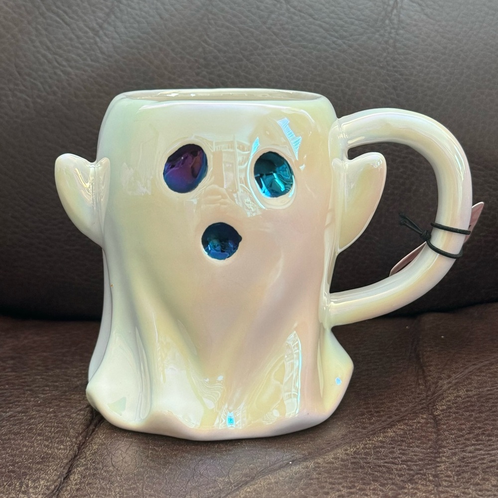 Iridescent Figural Ghost Mug - Happy Hauntings Halloween Collection